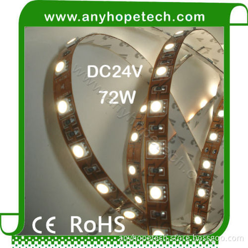 High quality best price 4000k 24v 60leds led strip 5050 warm